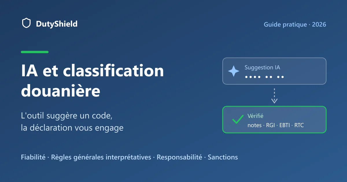 IA et classification douanière : de la suggestion de code à la déclaration vérifiée